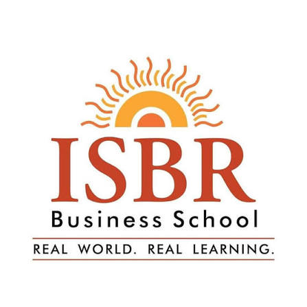 ISBR Business School logo with institution name and tagline