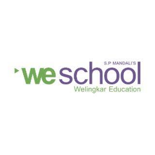 Welingkar Institute of Management logo and campus banner