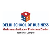 Delhi School of Business logo and campus banner for MBA admissions