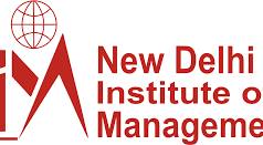 New Delhi Institute of Management (NDIM) logo and campus banner