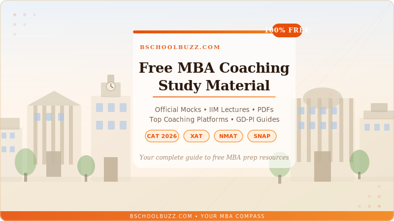 Where to Find Free MBA Coaching Study Material: Top 10 Resources
