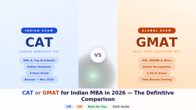 CAT vs GMAT 2026: Which Exam is Best for Your Indian MBA?