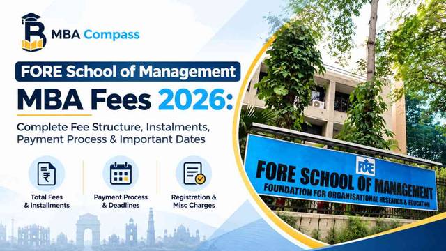 FORE School of Management MBA Fees 2026 — Exact Tuition & Charges