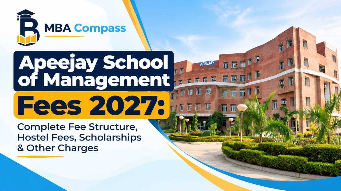 Apeejay School of Management fees — Tuition, Hostel & Charges 2027