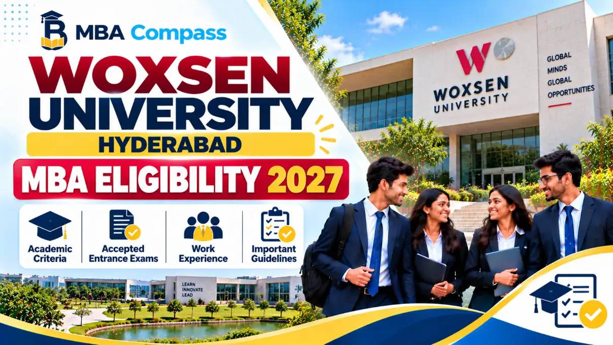 Woxsen University, Hyderabad MBA Eligibility 2027: Entry Rules